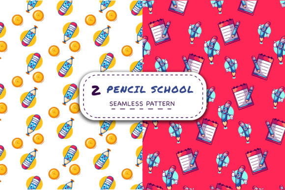 2 Pencil School - Seamless Patterns