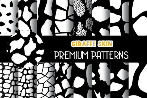 Black Giraffe Skin Animal Print Patterns