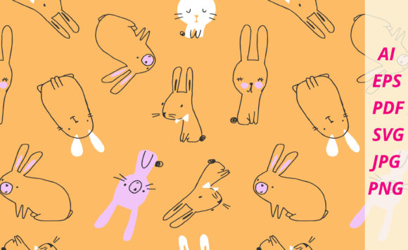 Cartoon Animal Seamless Patterns