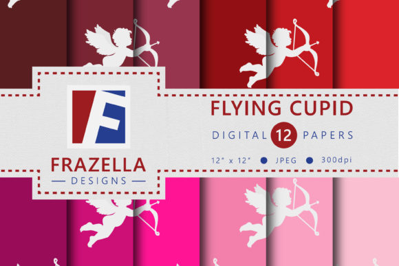 Flying Cupid Valentine’s Day Patterns