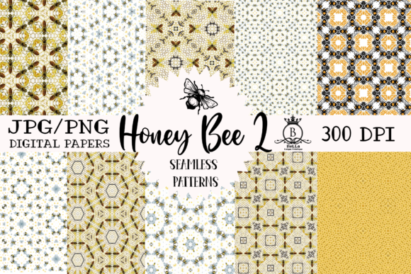 Honey Bee Patterns Set 2: Where Purpose-Driven Design Meets Creative Scalability