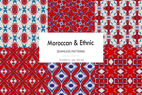 Moroccan Ethnic Seamless Patterns: Timeless Design Resources for Creative Professionals and DIY Enthusiasts