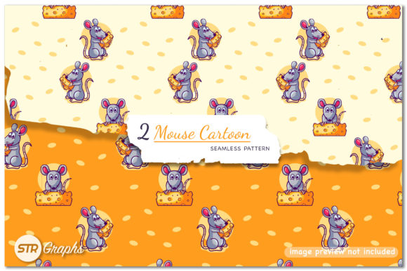 Mouse Cartoon - Seamless Patterns