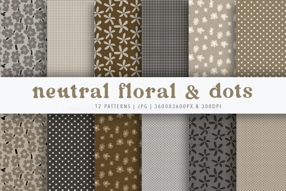 Neutral Floral Dots Patterns: Timeless Texture for Thoughtful Design
