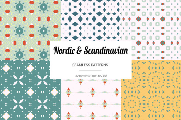 Nordic Scandinavian Seamless Patterns: A Practical Resource for Designers and Makers