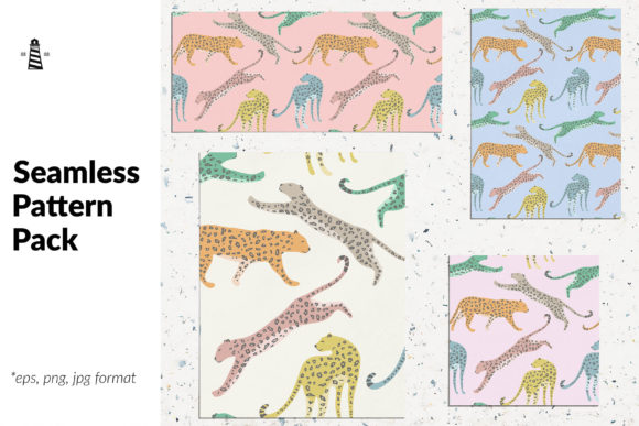 Rainbow Leopard Seamless Patterns