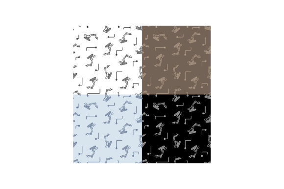 Seamless Excavator Patterns: Bold Vector Designs for Fabric, Print & Creative Projects