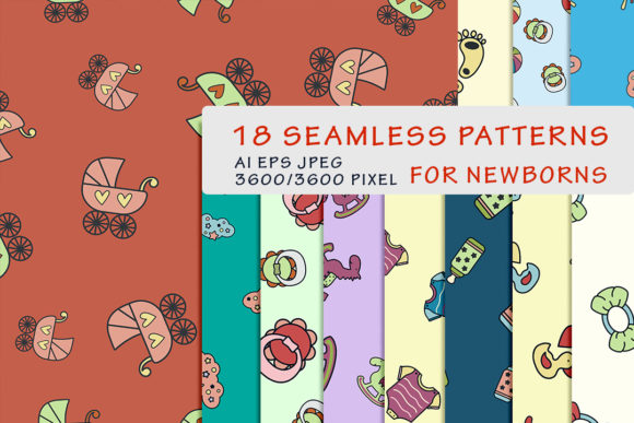 SEAMLESS PATTERNS for NEWBORN